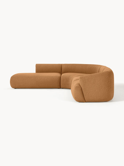 Westwing Collection Modulares Bouclé-Ecksofa Sofia (4-Sitzer) Flash Sale