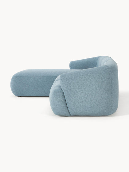 Westwing Collection Modulares Bouclé-Ecksofa Sofia (3-Sitzer) Zeitlich begrenztes Angebot