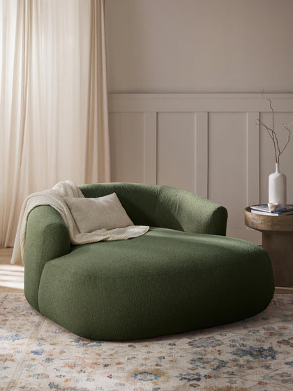 Westwing Collection XL Bouclé-Loungesessel Sofia Räumungsverkauf