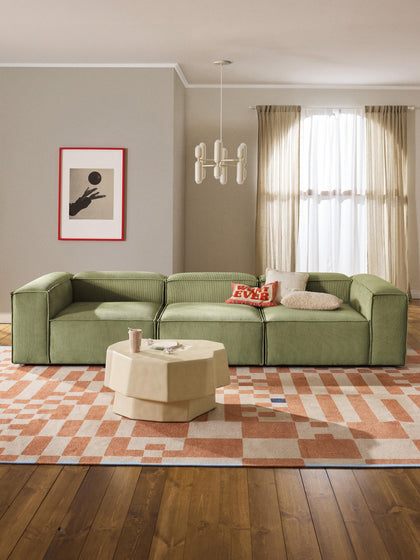 Westwing Collection Modulares Sofa Lennon (4-Sitzer) aus Cord Super Sparpreis