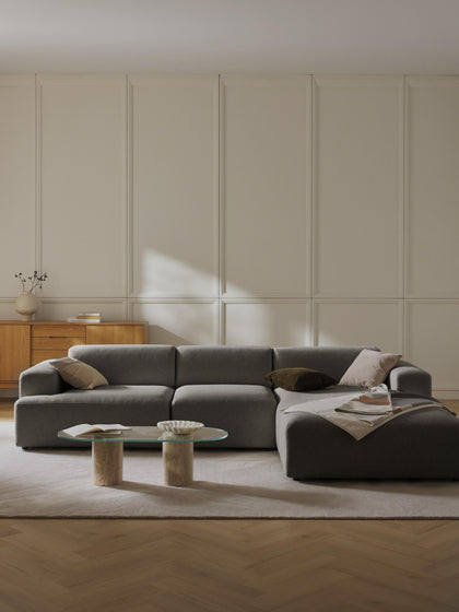 Westwing Collection Ecksofa Melva (4-Sitzer) Begrenzte Freigabe