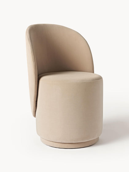 Westwing Collection Samt-Polsterstuhl Zeyno