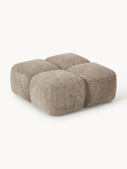 Westwing Collection Sofa-Hocker Tayla aus Teddy-Bouclé Sonderangebot der Fabrik
