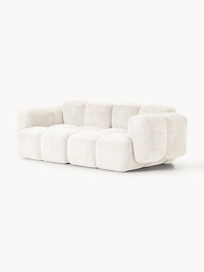Westwing Collection Modulares Sofa Tayla (3-Sitzer) aus Teddy-Bouclé Vierteljährliche Förderung