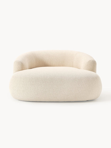 Westwing Collection XL Bouclé-Loungesessel Sofia Kostenloser Versand international