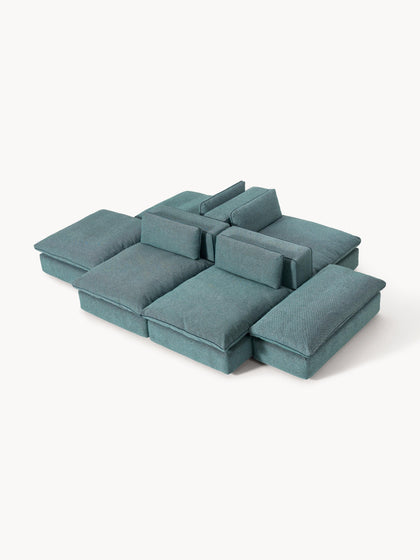 Westwing Collection Modulare XL-Wohnlandschaft Felix Auslauf