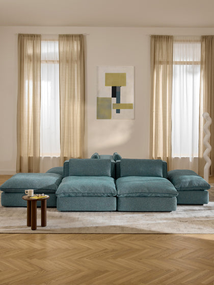 Westwing Collection Modulare XL-Wohnlandschaft Felix Auslauf