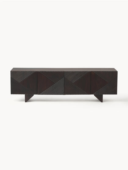 Westwing Collection Lowboard Louis aus Mangoholz Schlussverkauf