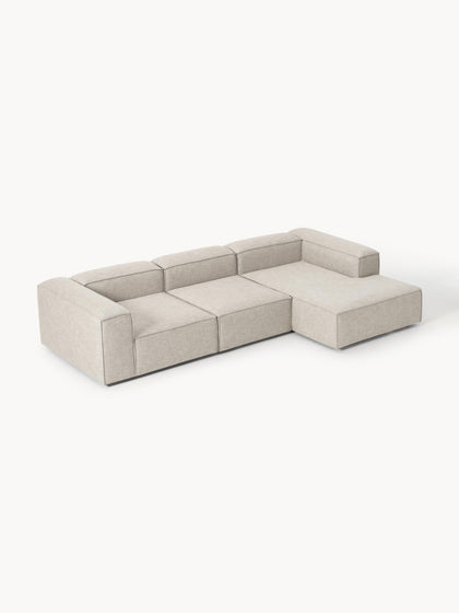 Westwing Collection Modulares Ecksofa Lennon aus Leinen-Mix Rabatt