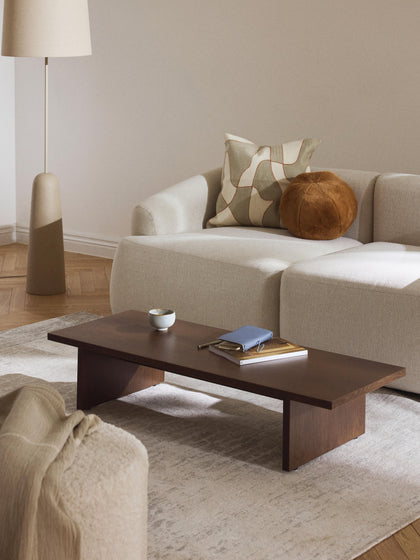 Westwing Collection Niedriger Holz-Couchtisch Dako Online Shopping