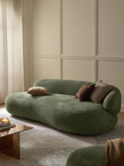 Westwing Collection Sofa Alba (3-Sitzer) aus Teddy-Bouclé Cyber Monday