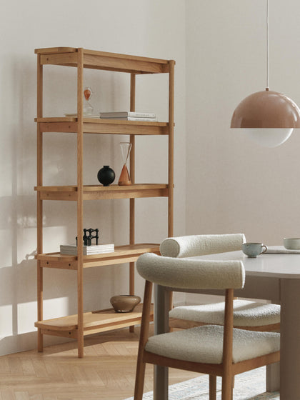Westwing Collection Hohes Holz-Regal Libby Große Rabatte