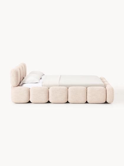 Westwing Collection Polsterbett Tayla aus Bouclé mit Stauraum Bestseller