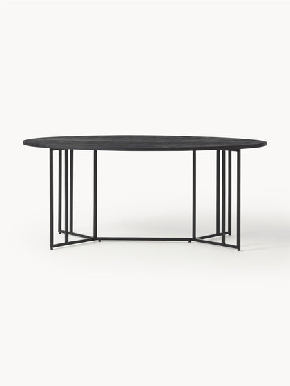 Westwing Collection Ovaler Esstisch Luca aus Mangoholz in verschiedenen Größen Kauf eins, bekomm eins gratis