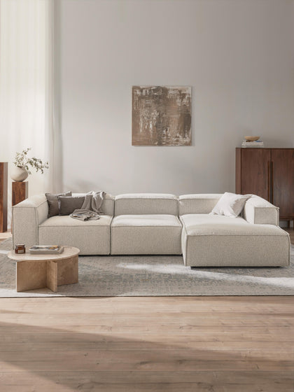 Westwing Collection Modulares Ecksofa Lennon aus Bouclé Letzte 2 Tage