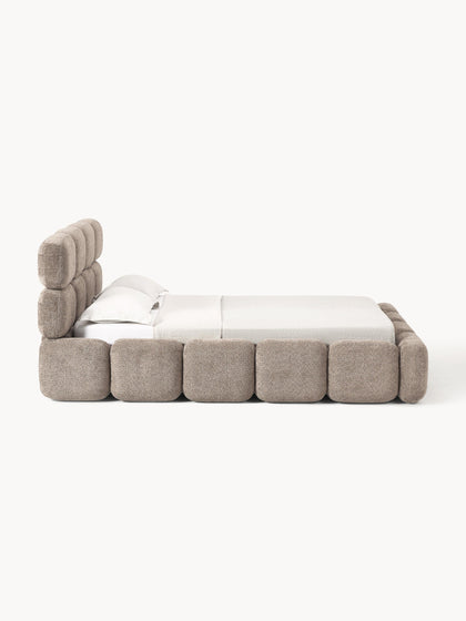 Westwing Collection Polsterbett Tayla aus Teddy-Bouclé mit Stauraum Discount Store für neue Produkte