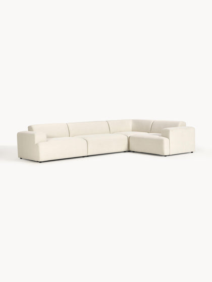 Westwing Collection Großes Ecksofa Melva (4-Sitzer) Black Friday Preise