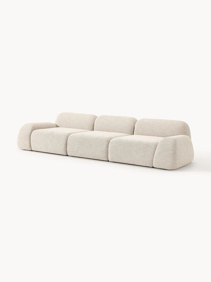 Westwing Collection Modulares Sofa Wolke (4-Sitzer) aus Bouclé Schlussverkauf
