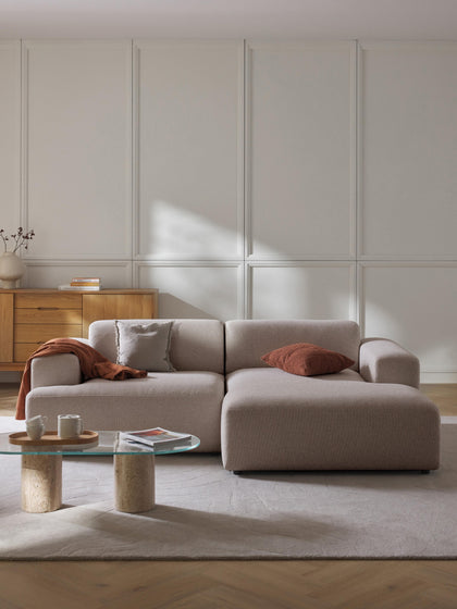 Westwing Collection Ecksofa Melva (3-Sitzer) Fabrikverkauf