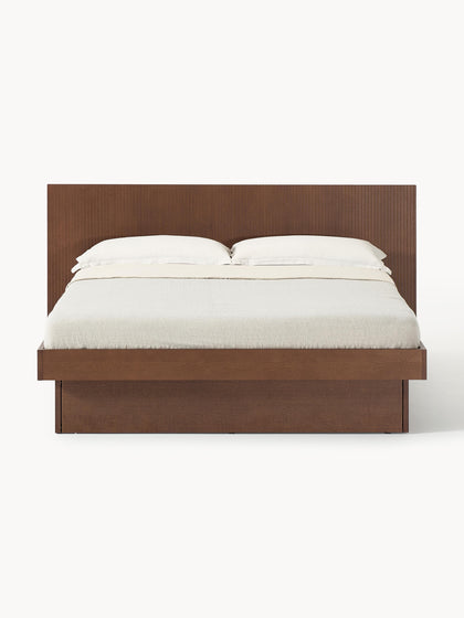 Westwing Collection Holzbett Sato mit Schubladen und Kopfteil Meist gekauft