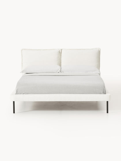 Westwing Collection Polsterbett Amelia aus Teddy-Bouclé Fabrik Onlineshop