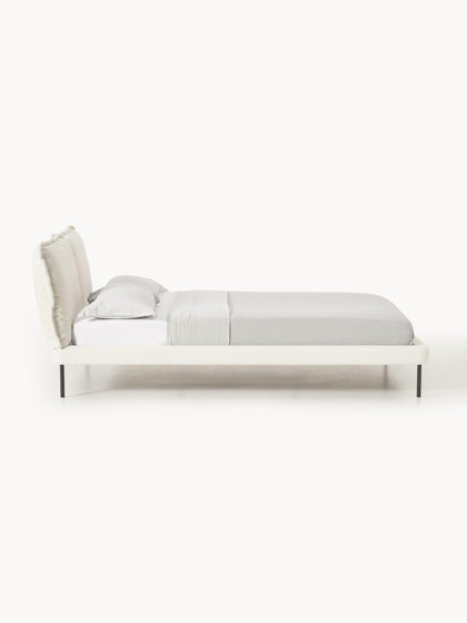 Westwing Collection Polsterbett Amelia aus Teddy-Bouclé Fabrik Onlineshop