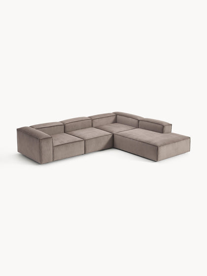 Westwing Collection Modulares XL-Ecksofa Lennon aus Cord Fabrikpreis