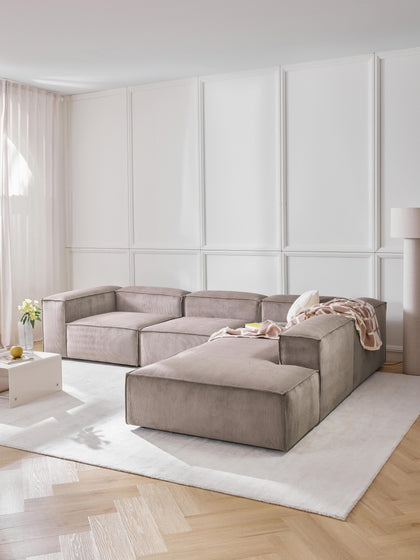 Westwing Collection Modulares XL-Ecksofa Lennon aus Cord Fabrikpreis