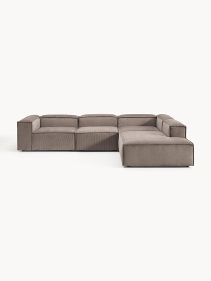 Westwing Collection Modulares XL-Ecksofa Lennon aus Cord Fabrikpreis