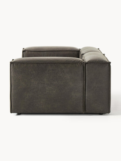 Westwing Collection Modulares Sofa Lennon (3-Sitzer) aus recyceltem Leder Top Angebot