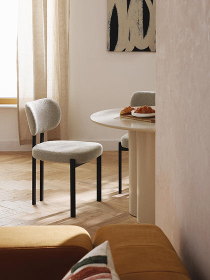 Westwing Collection Bouclé-Polsterstuhl Adrien Exklusive Angebote
