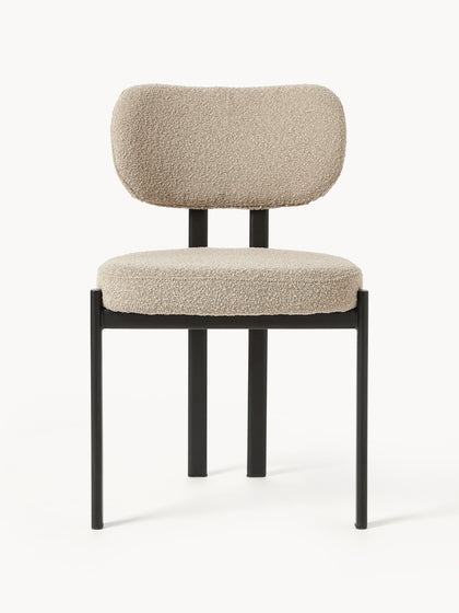 Westwing Collection Bouclé-Polsterstuhl Adrien Exklusive Angebote