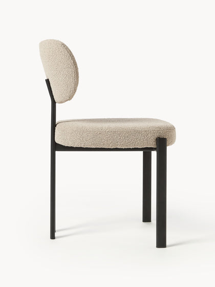 Westwing Collection Bouclé-Polsterstuhl Adrien Exklusive Angebote