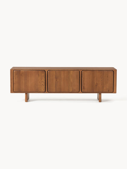 Westwing Collection TV-Lowboard Chandler aus Eichenholz VIP-Rabatte