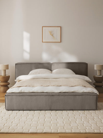 Westwing Collection Polsterbett Lennon aus Cord mit Stauraum Bis zu 65% Rabatt