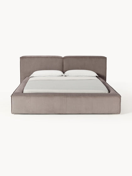 Westwing Collection Polsterbett Lennon aus Cord mit Stauraum Bis zu 65% Rabatt