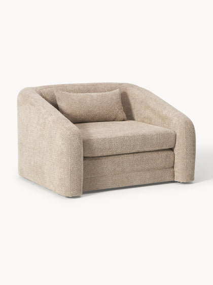 Westwing Collection Schlafsessel Eliot aus Teddy-Bouclé Auslauf