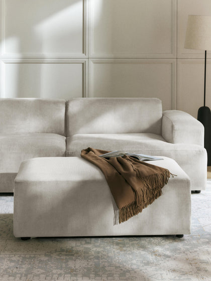 Westwing Collection XL-Hocker Melva aus Cord B 116 x T 72 cm Hotsell