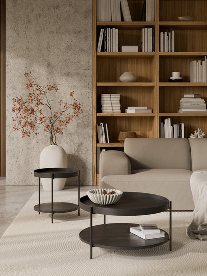 Westwing Collection Runder Holz-Couchtisch Renee Fabrikverkauf