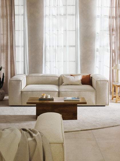 Westwing Collection Modulares Sofa Lennon (3-Sitzer) aus Leinen-Mix Meist gekauft