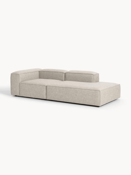 Westwing Collection Modulare Ottomane Lennon aus Leinen-Mix Limitierter Zeitrabatt