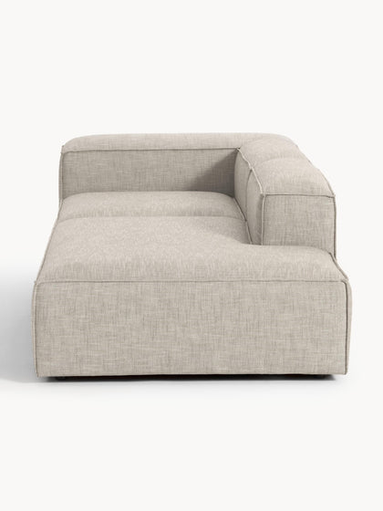 Westwing Collection Modulare Ottomane Lennon aus Leinen-Mix Limitierter Zeitrabatt