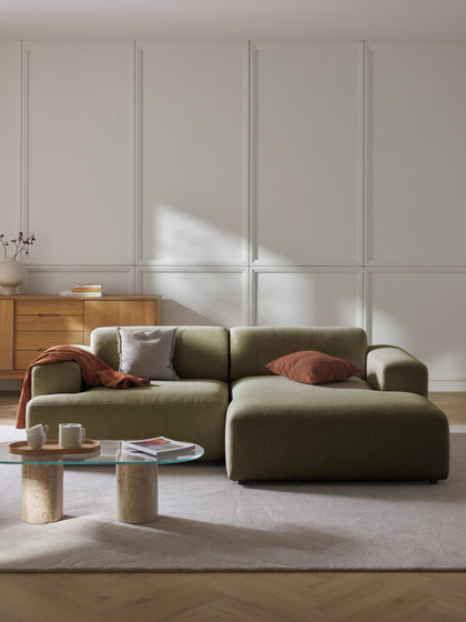 Westwing Collection Ecksofa Melva (3-Sitzer) Exklusivangebot