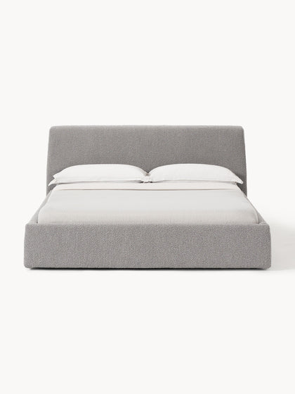 Westwing Collection Bouclé-Polsterbett Cloud mit Stauraum Black Friday