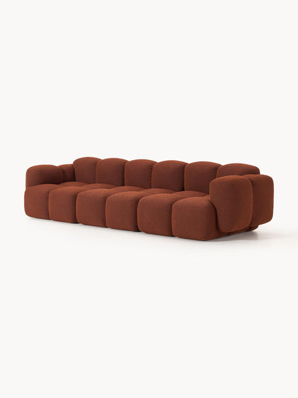 Westwing Collection Modulares Sofa Tayla (4-Sitzer) aus Bouclé Osterangebot