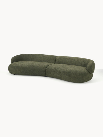 Westwing Collection Sofa Alba (4-Sitzer) aus Teddy-Bouclé Bestseller