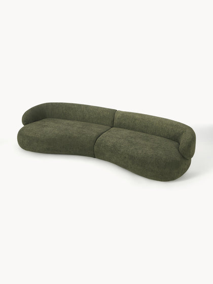 Westwing Collection Sofa Alba (4-Sitzer) aus Teddy-Bouclé Bestseller