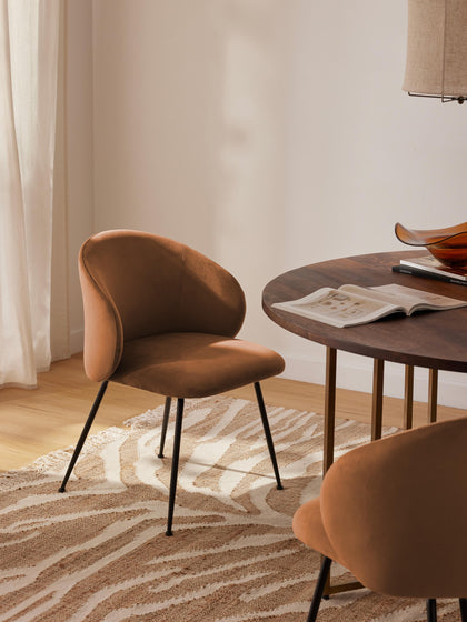 Westwing Collection Samt-Polsterstühle Luisa 2 Stück Saisonale Angebote