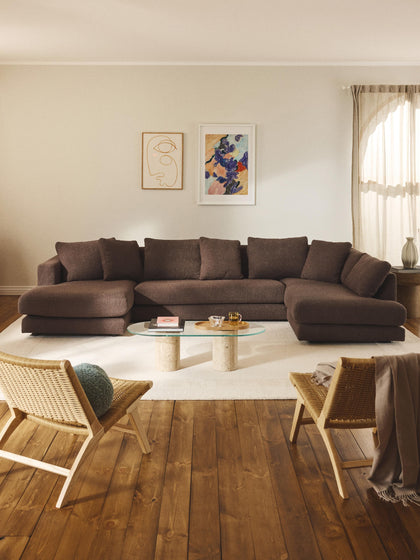 Westwing Collection Bouclé-Wohnlandschaft Tribeca Tägliche Deals
