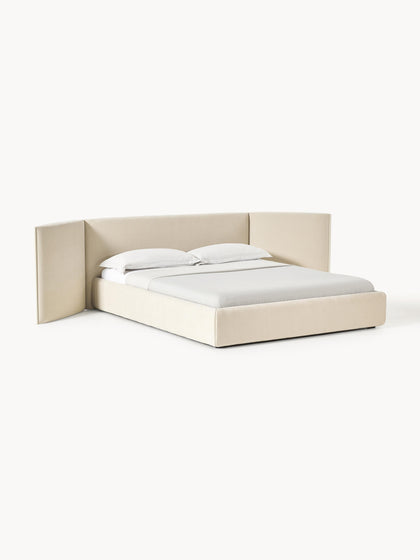 Westwing Collection Polsterbett Otis mit klappbarem Kopfteil Letzte 3 Tage